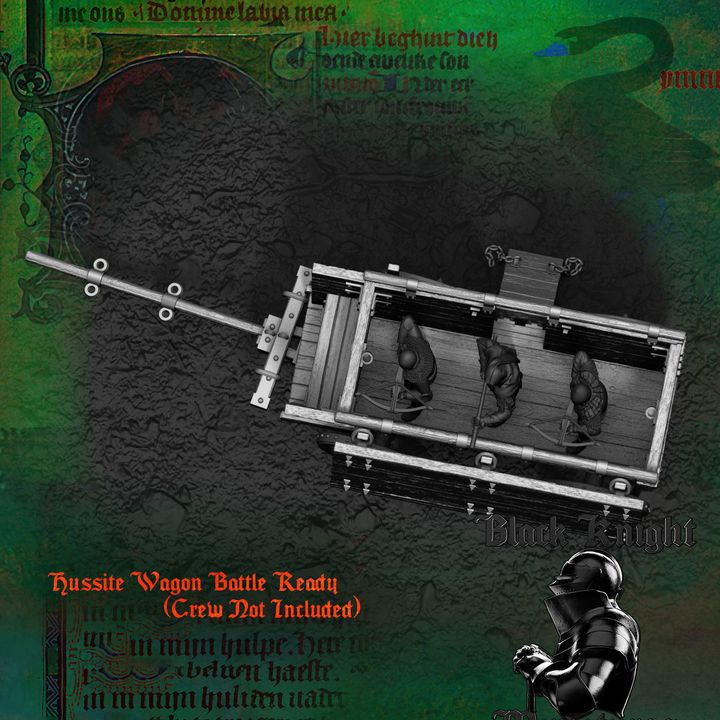 Hussite Wagon - Battle ready by Black Knight Miniatures