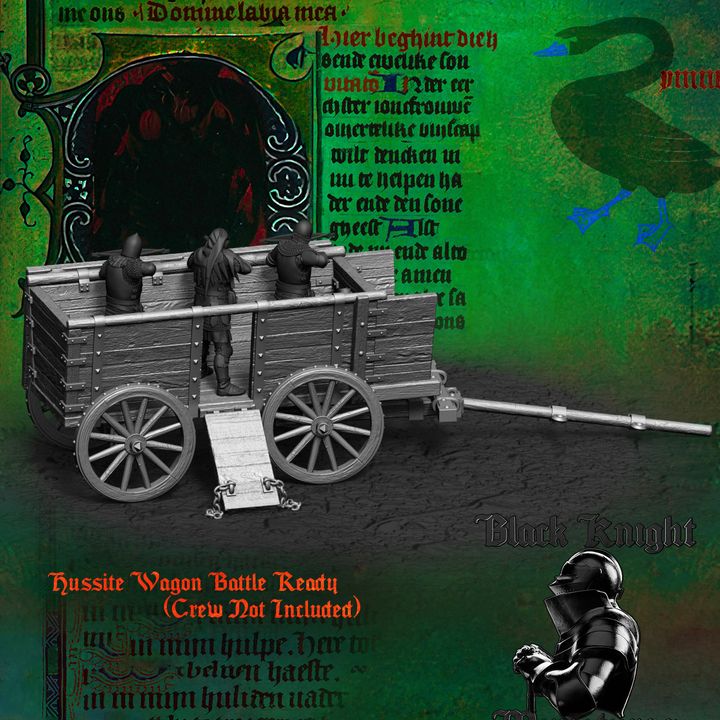 Hussite Wagon - Battle ready by Black Knight Miniatures