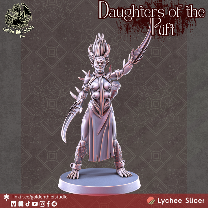 Daughters of the Rift – Corrupted Daemonic Miniatures by Golden Thief Studio