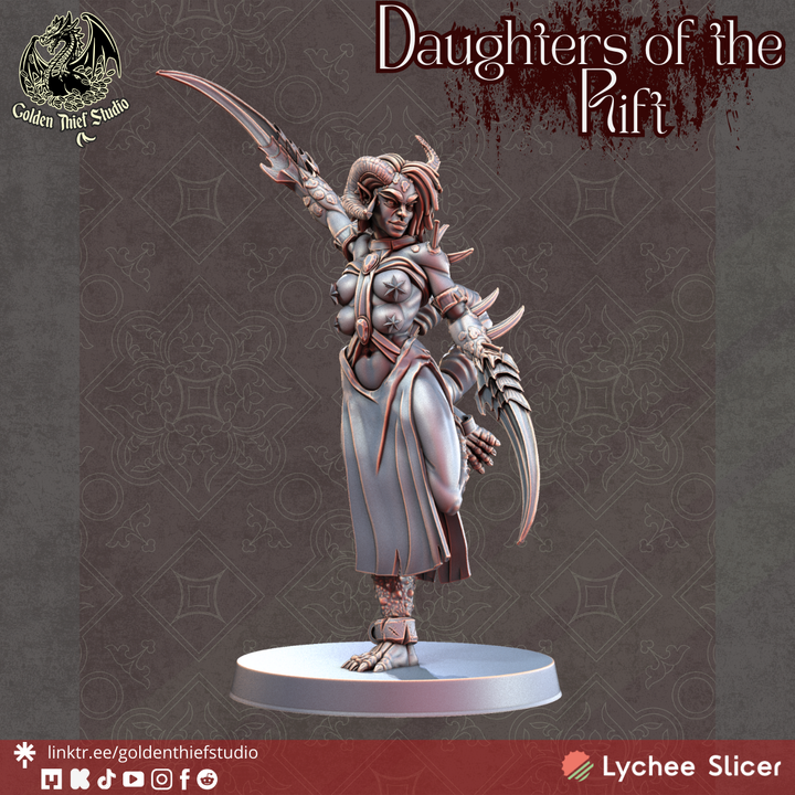 Daughters of the Rift – Corrupted Daemonic Miniatures by Golden Thief Studio