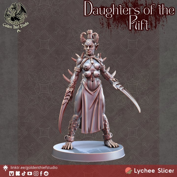 Daughters of the Rift – Corrupted Daemonic Miniatures by Golden Thief Studio