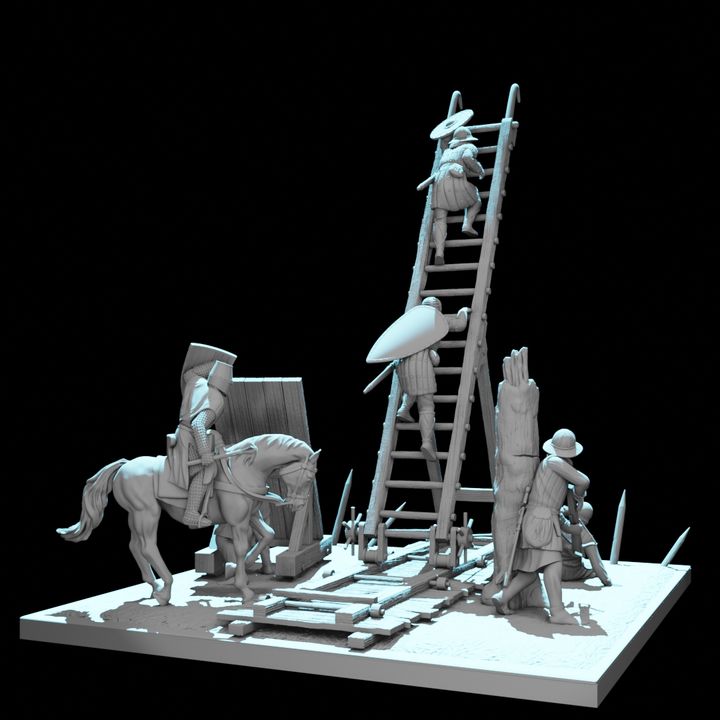 Castle Siege Assault Diorama – August Tribe Set