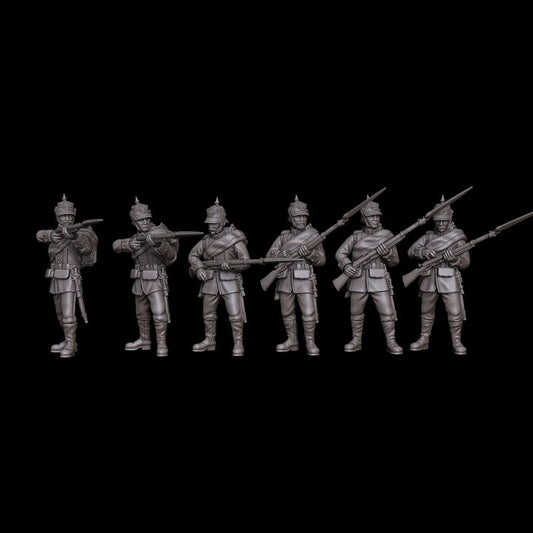 Prussian Foot Guards-Regiment in Skirmishing-Poses in  Light-Kit by Styriwar