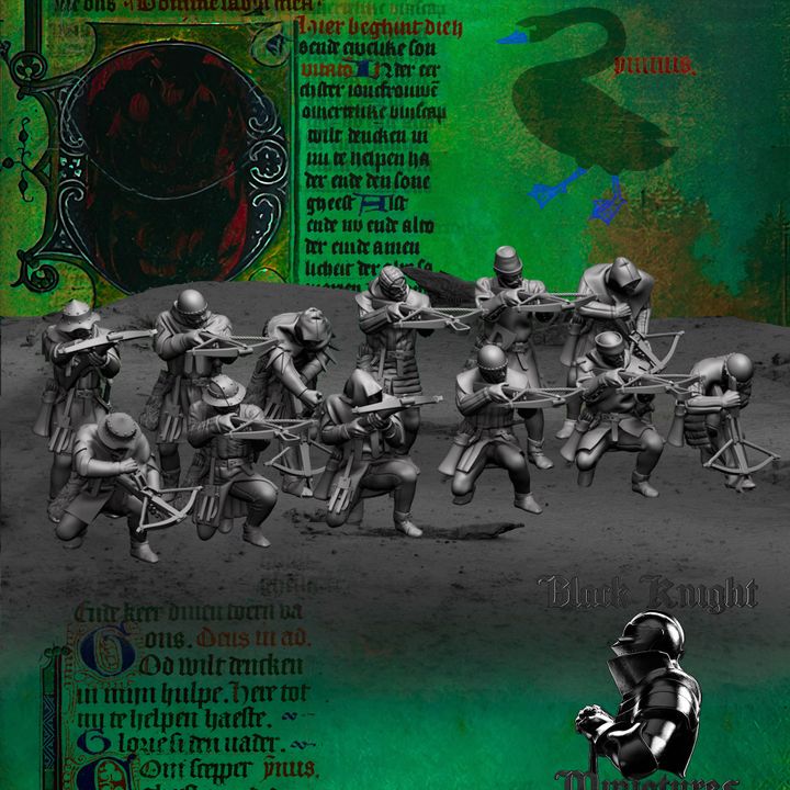 Age of Chivalry - Hussite Crossbowmen by Black Knight Miniatures