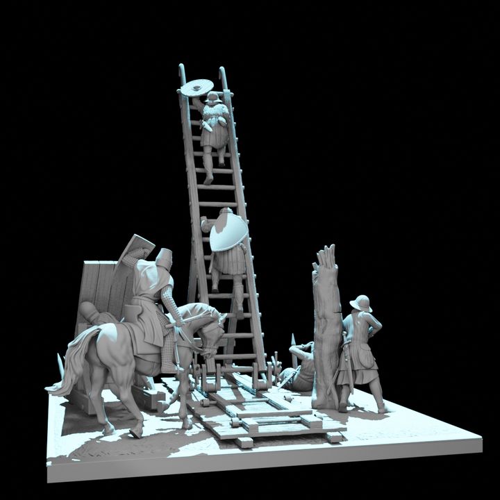 Castle Siege Assault Diorama – August Tribe Set