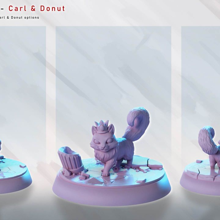 Dungeon Crawler Carl & Donut by Gaz Minis