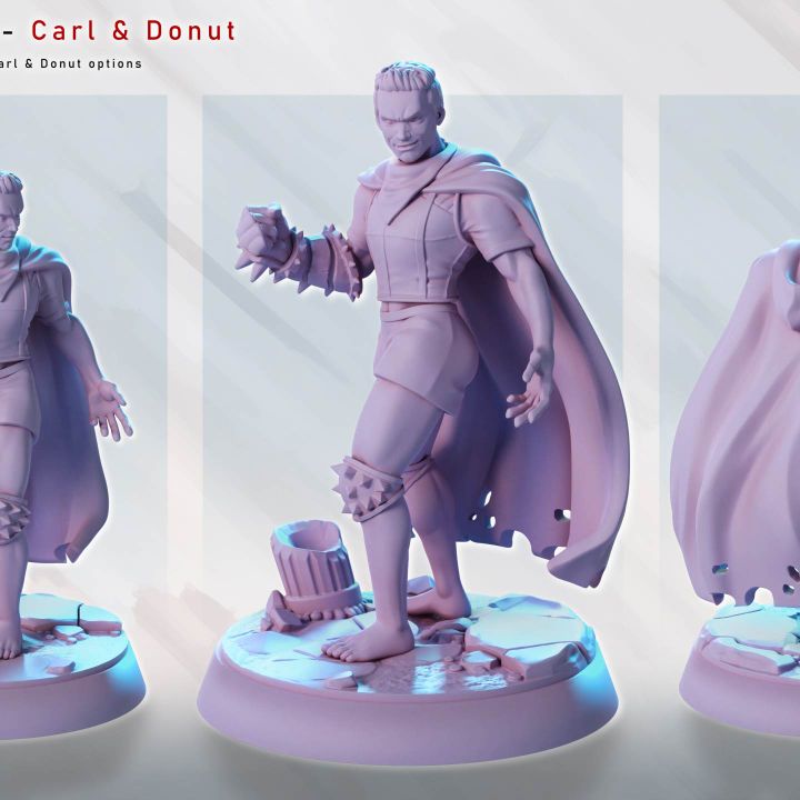 Dungeon Crawler Carl & Donut by Gaz Minis