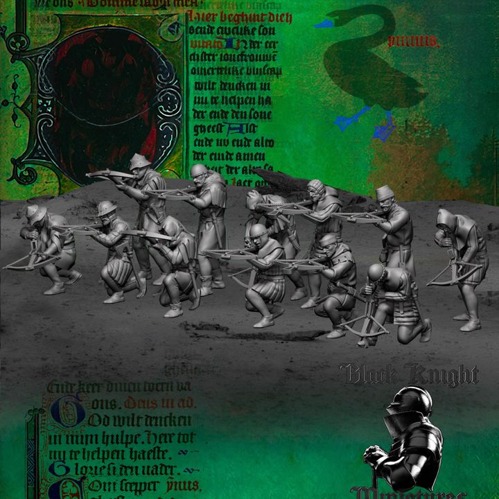 Age of Chivalry - Hussite Crossbowmen by Black Knight Miniatures