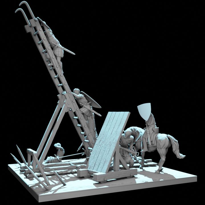 Castle Siege Assault Diorama – August Tribe Set