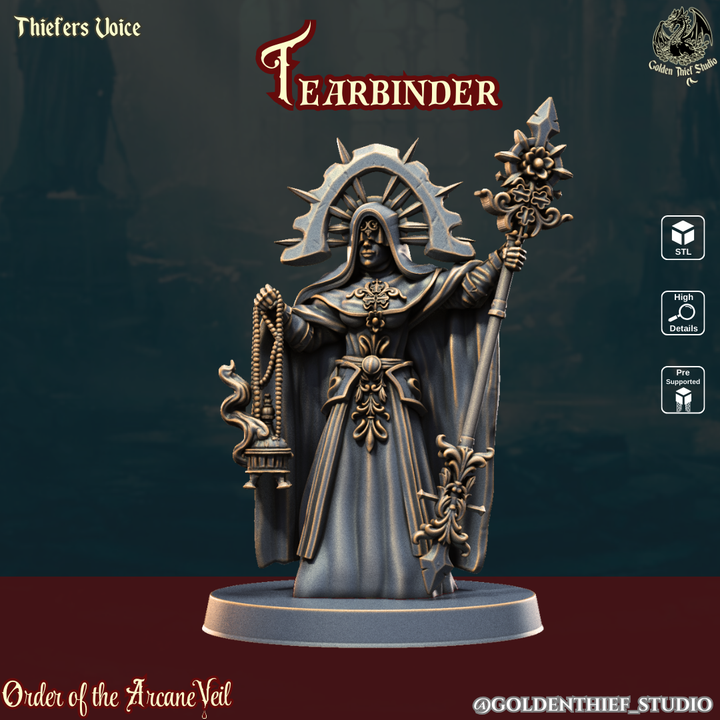 Guardians of Crimson Tears – Grimdark Cursed Nuns Miniatures by Golden Thief Studio