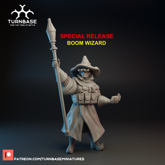 Wargames - Boom WIzard Sign up reward by TurnBase Miniatures