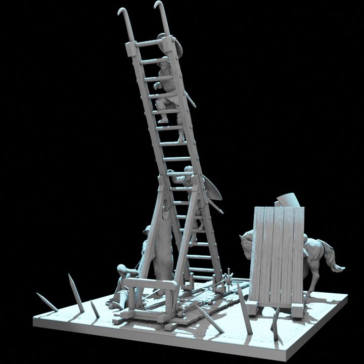 Castle Siege Assault Diorama – August Tribe Set