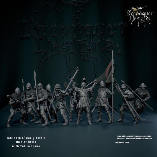 Late 14th/Early 15th c Men at Arms Two-Handed Weapons by Reconquer Designs