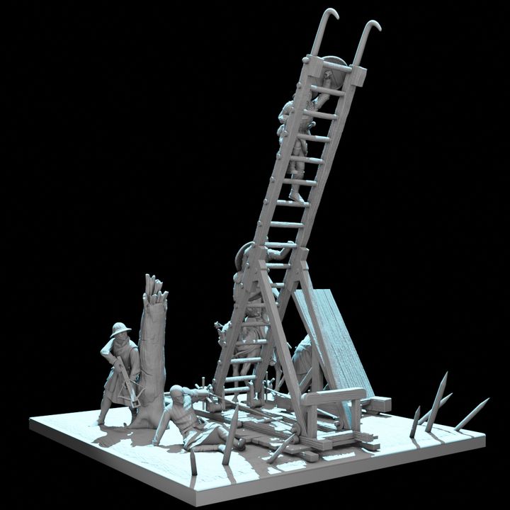Castle Siege Assault Diorama – August Tribe Set