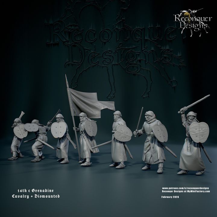 14th century Grenadine Cavalry and Dismounted by Reconquer Designs