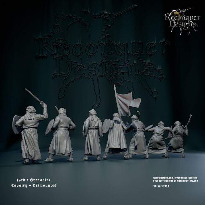 14th century Grenadine Cavalry and Dismounted by Reconquer Designs