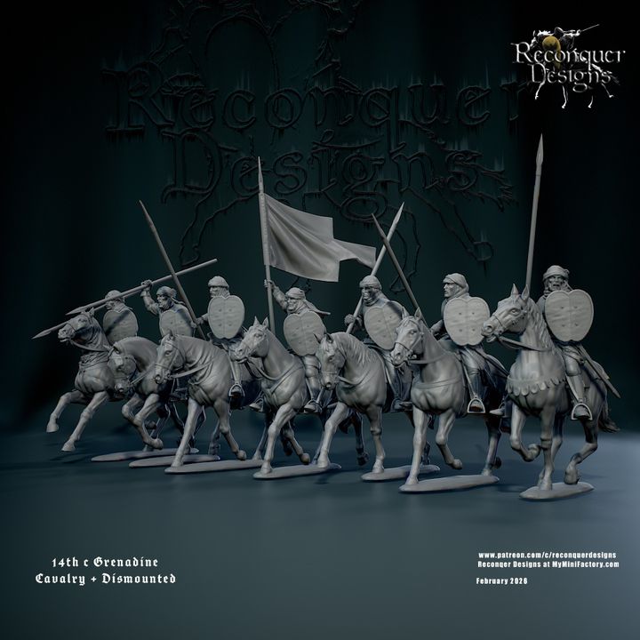 14th century Grenadine Cavalry and Dismounted by Reconquer Designs