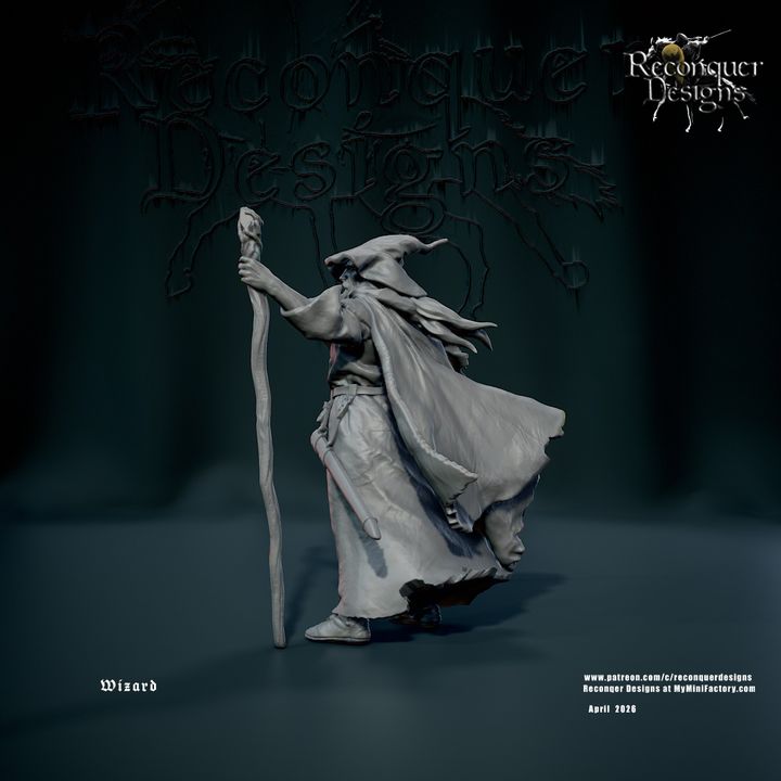Wizard with Sword and Staff