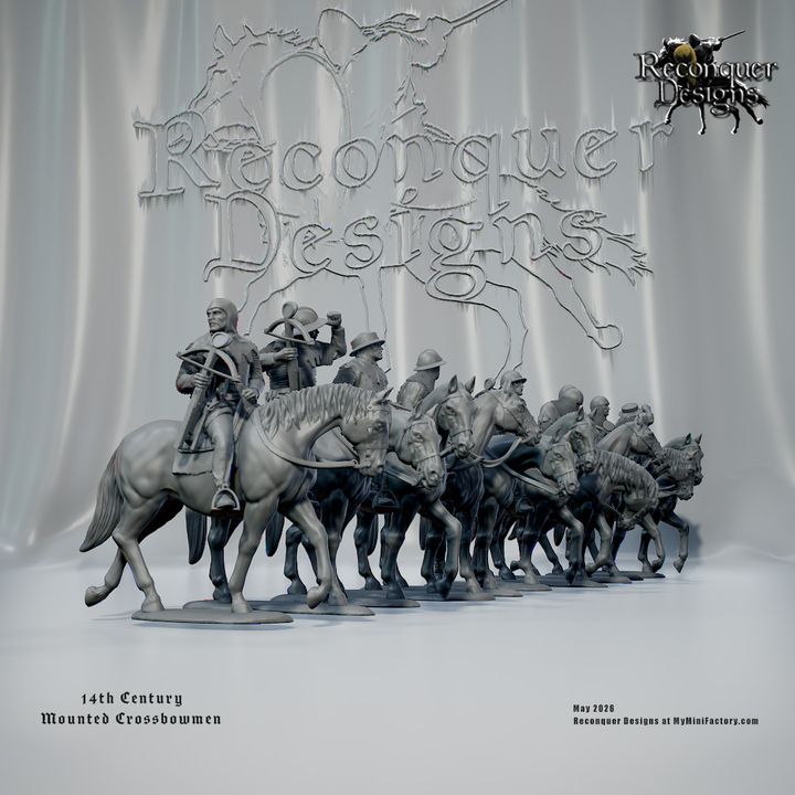 14th century Mounted Crosbowmen