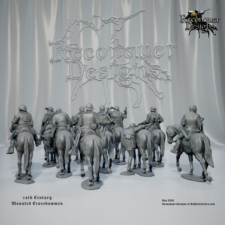 14th century Mounted Crosbowmen