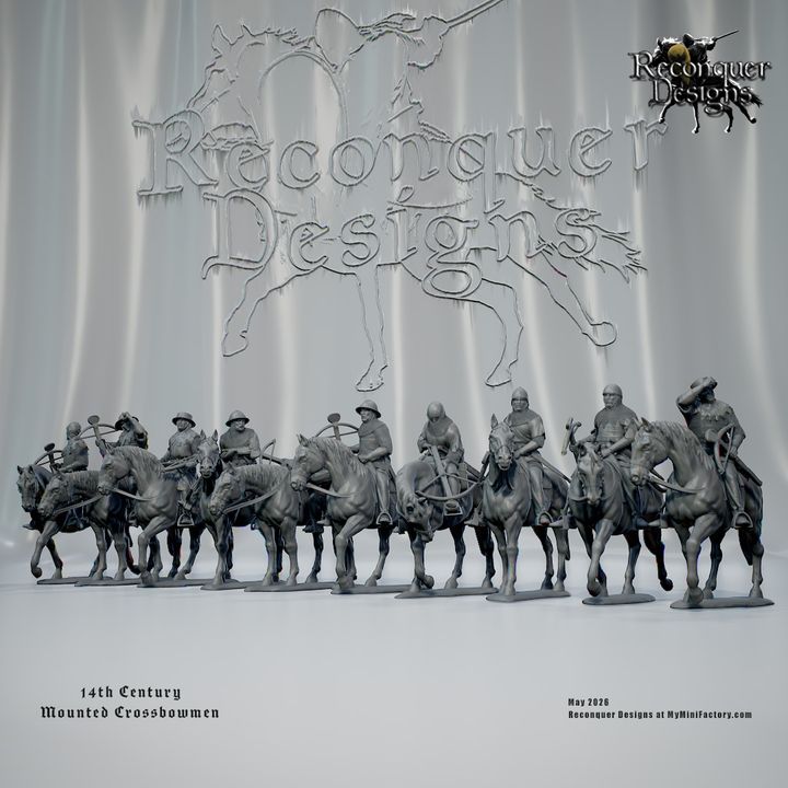 14th century Mounted Crosbowmen