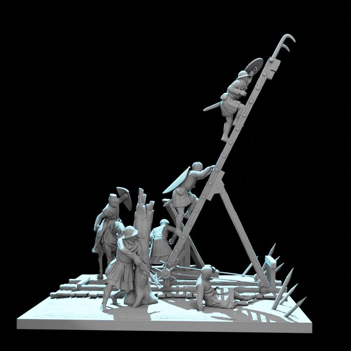 Castle Siege Assault Diorama – August Tribe Set