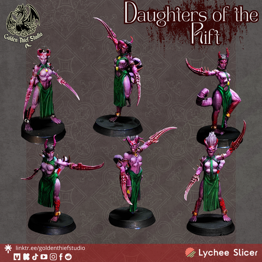 Daughters of the Rift – Corrupted Daemonic Miniatures by Golden Thief Studio