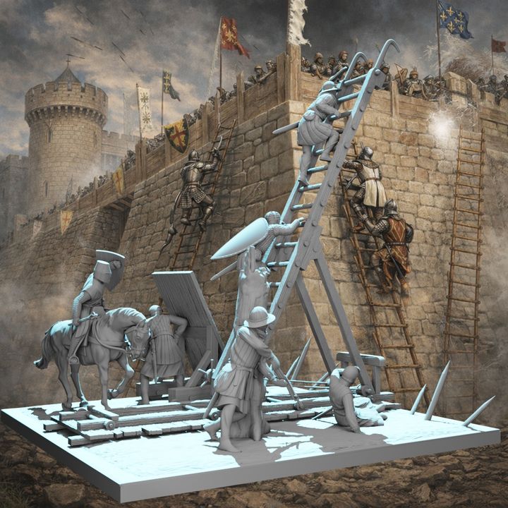 Castle Siege Assault Diorama – August Tribe Set