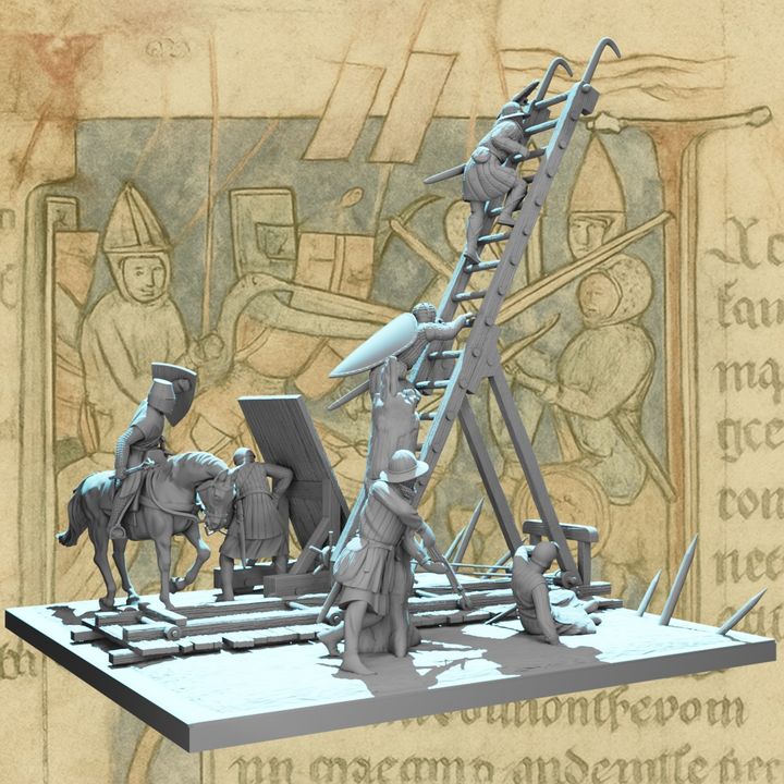 Castle Siege Assault Diorama – August Tribe Set