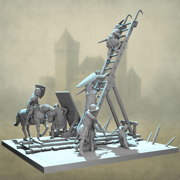Castle Siege Assault Diorama – August Tribe Set