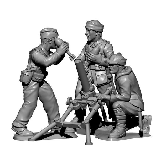 SCW: Valero 81mm Medium Mortar by Baraka Wargames and Miniatures