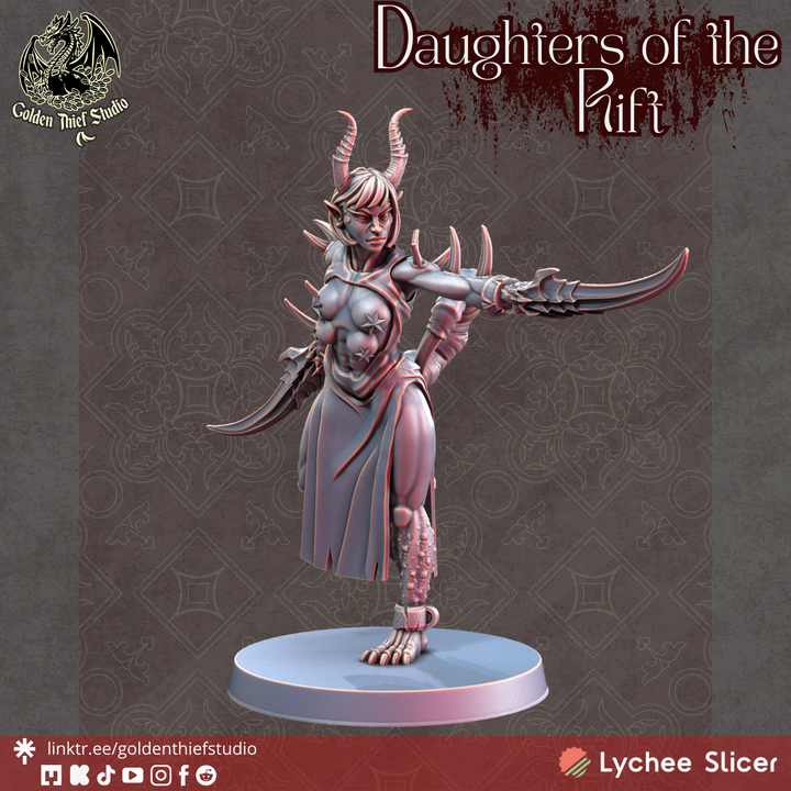 Daughters of the Rift – Corrupted Daemonic Miniatures by Golden Thief Studio
