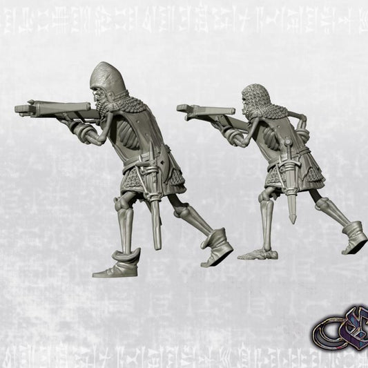 "Revived crossbowmen – 14th century" by Ezipion miniatures