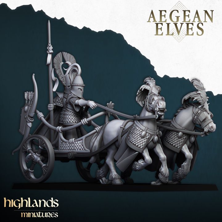 Aegean Elf Chariot by Highlands Miniatures