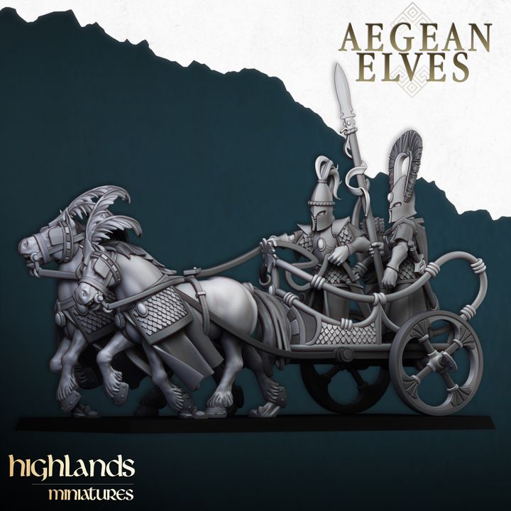 Aegean Elf Chariot by Highlands Miniatures