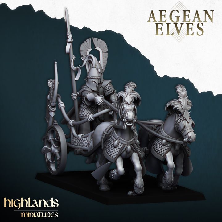 Aegean Elf Chariot by Highlands Miniatures