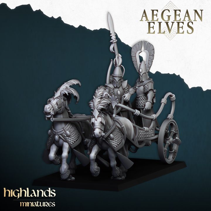 Aegean Elf Chariot by Highlands Miniatures