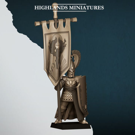 Aegean Elf with Banner by Highlands Miniatures