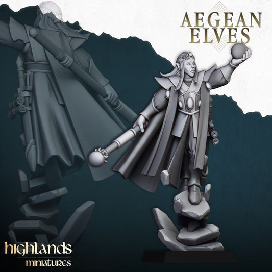 Aegean Elf Mage by Highlands Miniatures