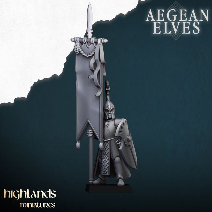 Aegean Elves Spearmen by Highlands Miniatures