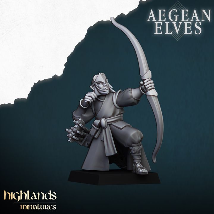 Aegean Elves Archers by Highlands Miniatures