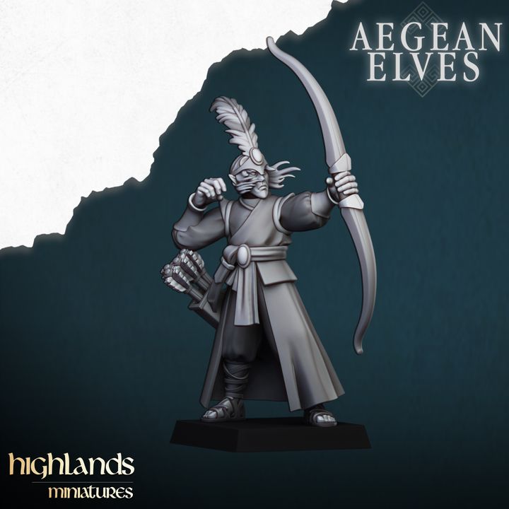 Aegean Elves Archers by Highlands Miniatures