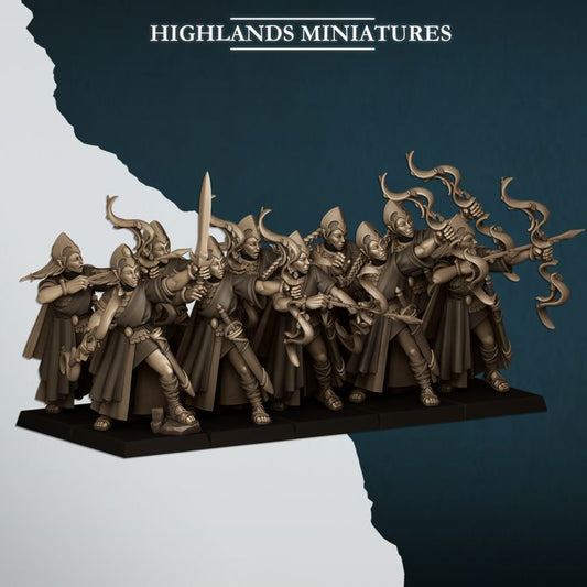 Aegean Maids with Bows by Highlands Miniatures