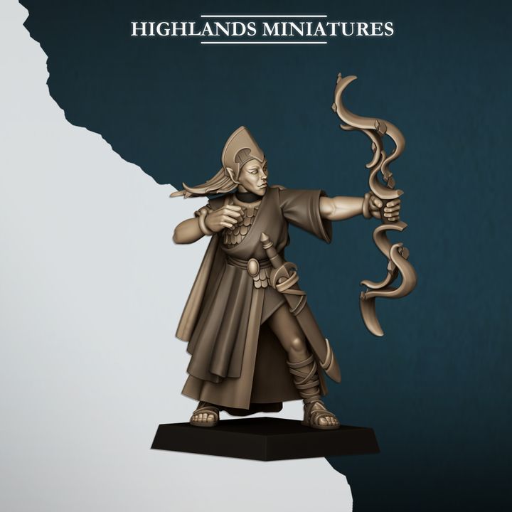 Aegean Maids with Bows by Highlands Miniatures
