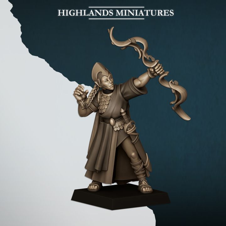 Aegean Maids with Bows by Highlands Miniatures