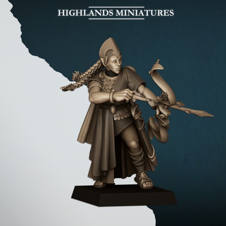 Aegean Maids with Bows by Highlands Miniatures