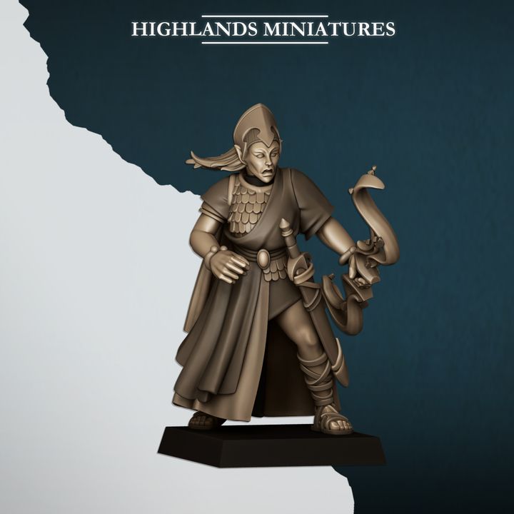 Aegean Maids with Bows by Highlands Miniatures