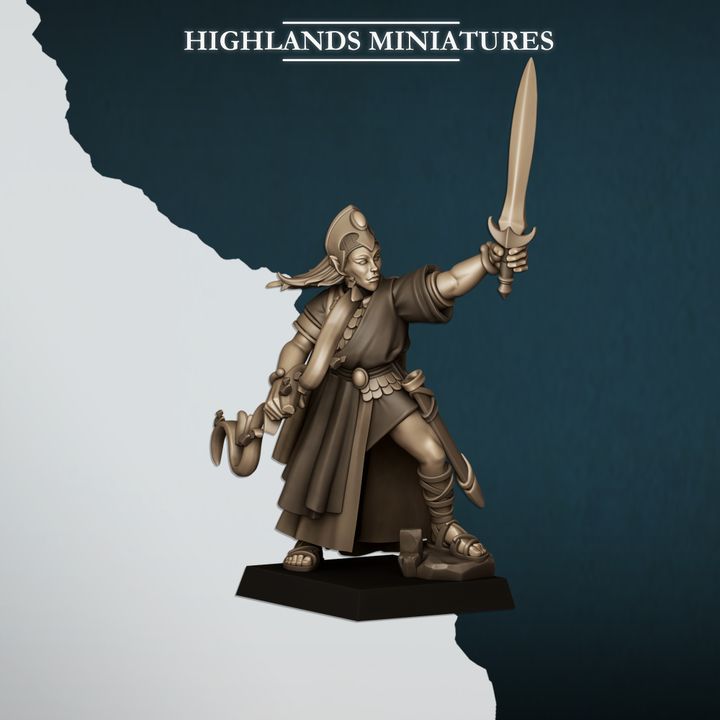 Aegean Maids with Bows by Highlands Miniatures