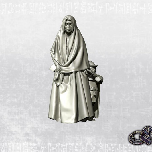 "Unfortunate woman with child August'25 - 14th century" by Ezipion miniatures.