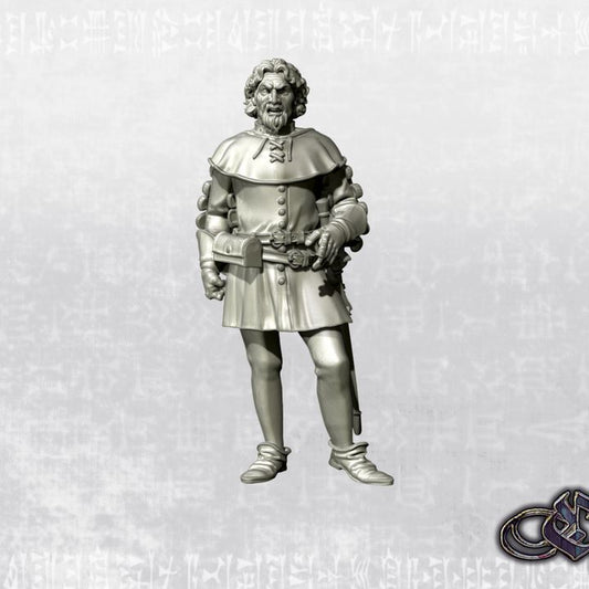 "Noble on foot Joking August'25 - 14th century" by Ezipion miniatures.
